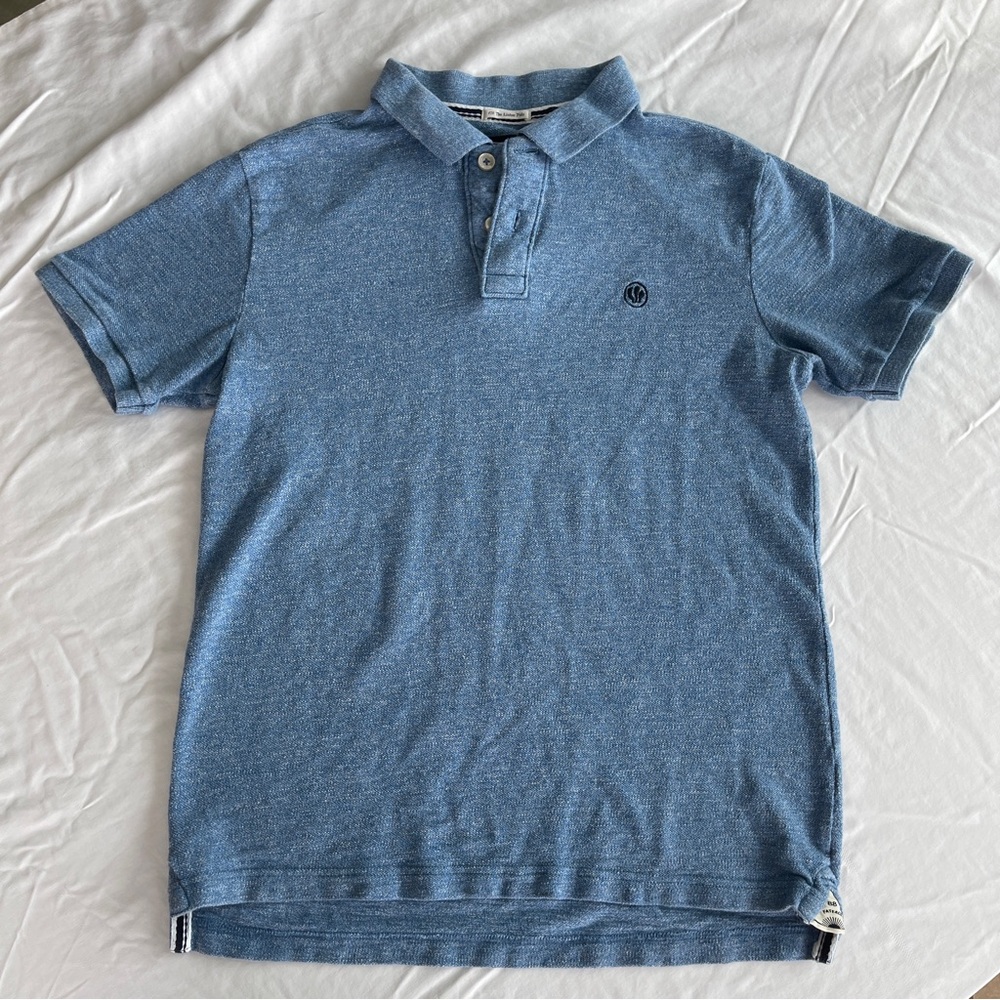 Fat Face United Kingdom Organic Cotton Classic Blue Polo Shirt